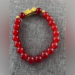 Red Agate Wealth Bead Bracelet attract Wealth & Goodluck Bracelet New